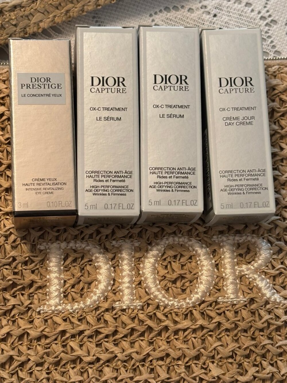 DIOR Prestige Eye Cream + Capture Serum Cream Lot 4pc BNIB